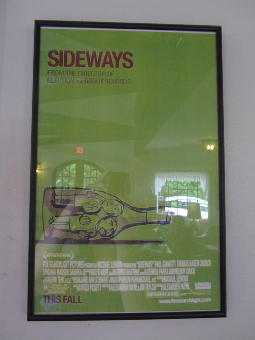 Sideways Movie Poster, Reception, Days Inn Windmill, 114 East Highway 246, Buellton, California