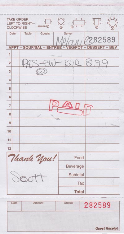 Check, R-Country Market, 2948 Grand Avenue, Los Olivos, California