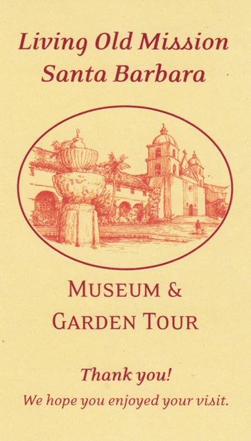 Living Old Mission Santa Barbara Museum & Garden Tour Brochure