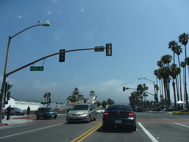 Cabrillo Boulevard at State Street, Santa Barbara, California