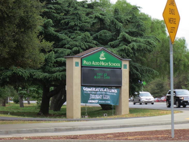 Palo Alto High School, Embarcadero Road, Palo Alto, California, May 14, 2012