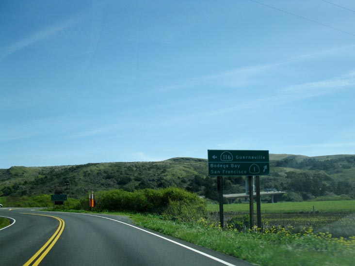 California State Route 116 Turnoff, Pacific Coast Highway, Jenner, Sonoma County, California