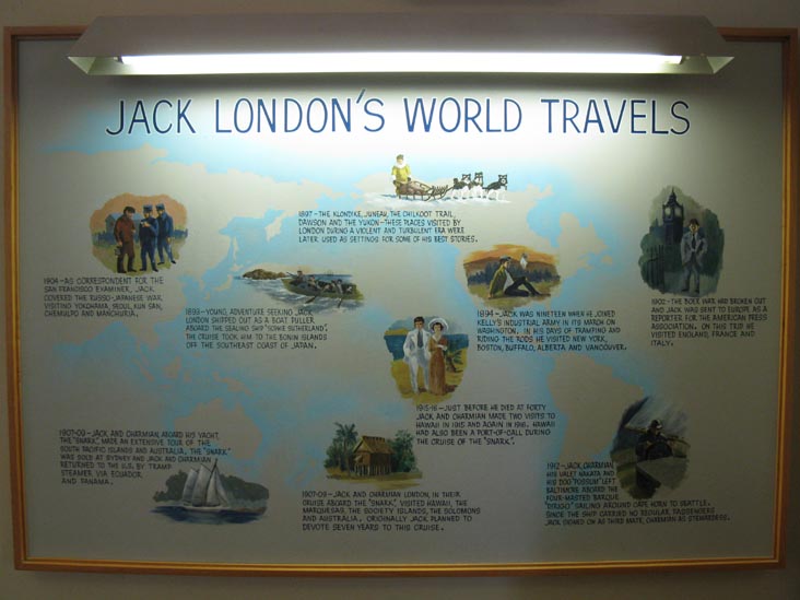Jack London's World Travels Display, House of Happy Walls Museum, Jack London State Historic Park, Glen Ellen, California