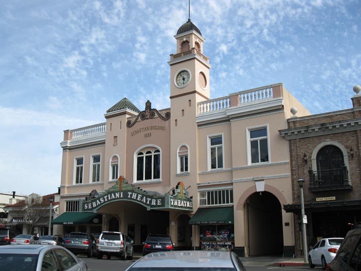 Sebastiani Theatre, 476 1st Street East, Sonoma Plaza, Sonoma, California