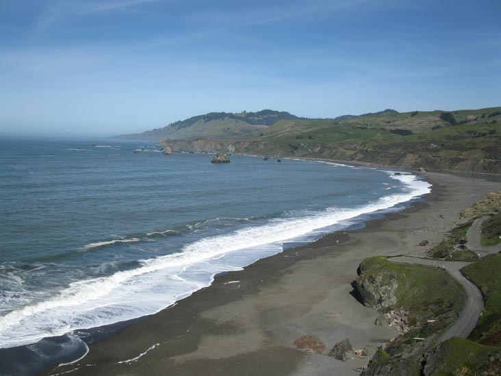Goat Rock Beach From Goat Rock Overlook, Sonoma Coast State Park, Sonoma County, California