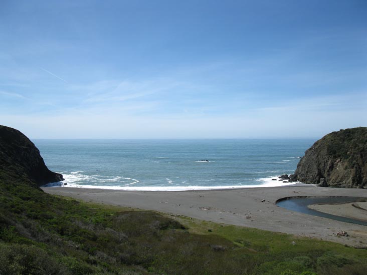 Overlook Near Russian Gulch, Pacific Coast Highway North Of Jenner, Sonoma Coast State Park, Sonoma County, California