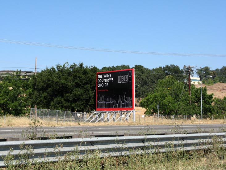 Riedel Billboard, US 101, Sonoma County, California