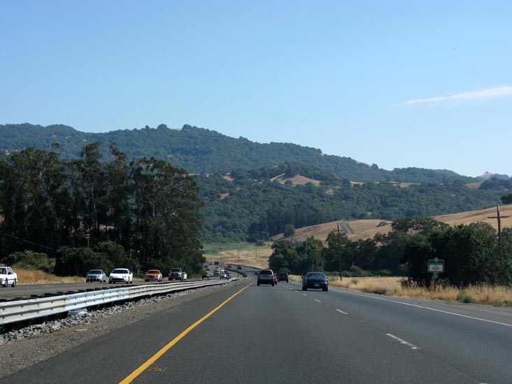 US 101 Leaving Sonoma County, California