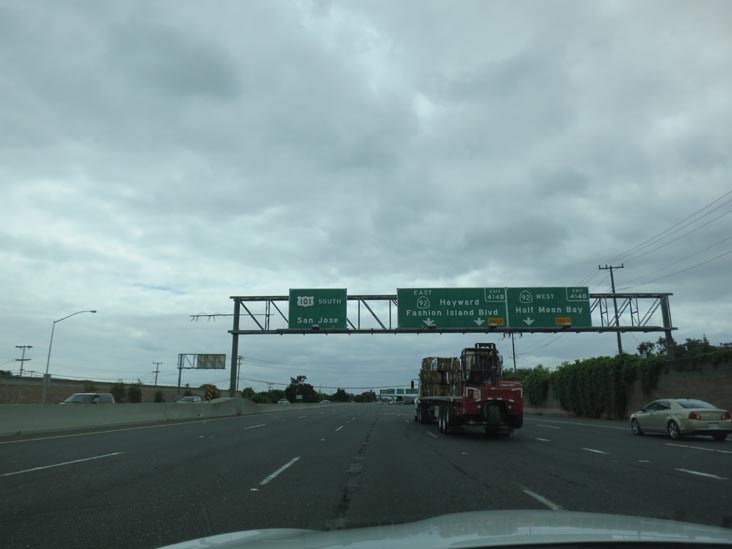 US 101/Bayshore Freeway Near California Highway 92, San Mateo, California, May 14, 2012