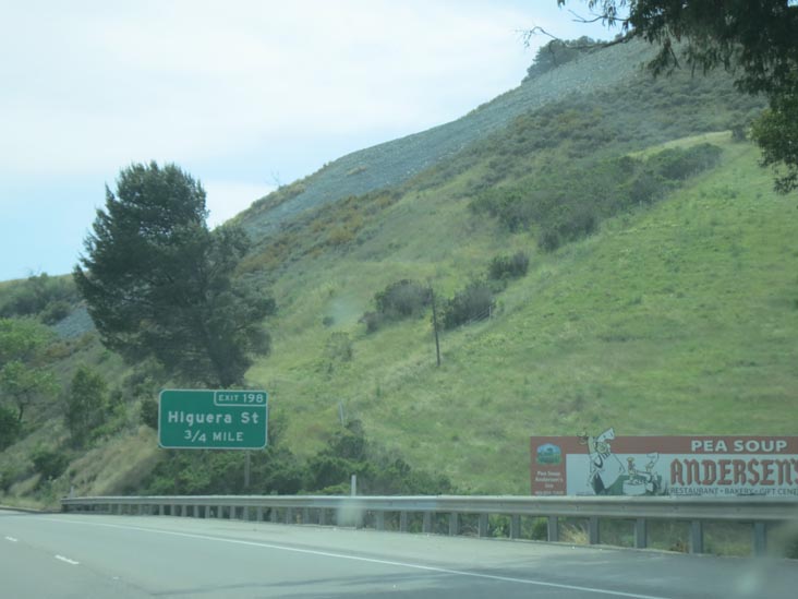 Pea Soup Andersen's Billboard, US 101 South of San Luis Obispo, California, May 17, 2012