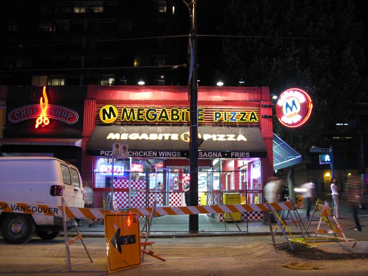 Megabite Pizza, 1005 Granville Street, Vancouver, BC, Canada