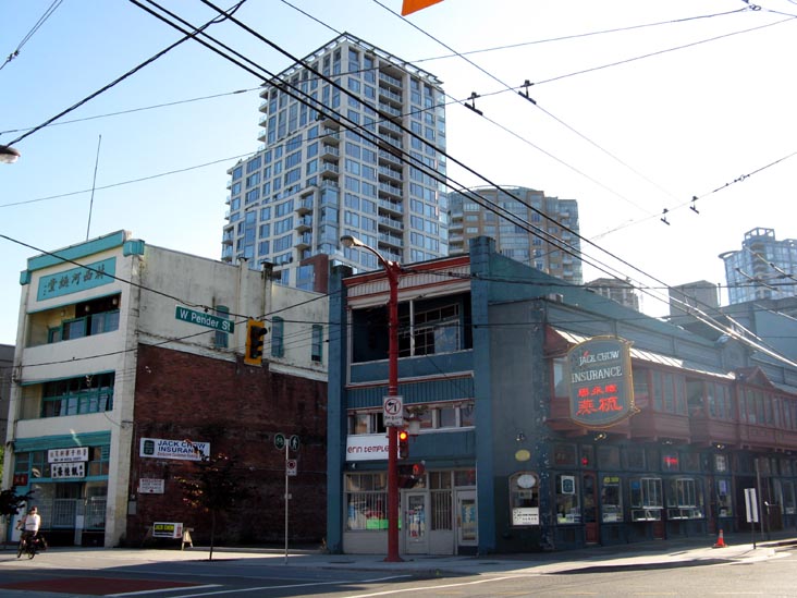 Pender Street and Main Street, SW Corner, Chinatown, Downtown Eastside, Vancouver, BC, Canada