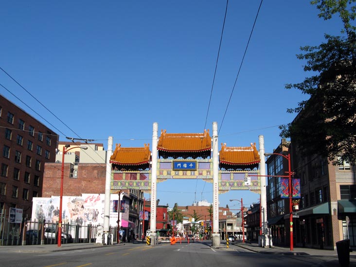 Chinatown Millennium Gate, Pender Street, Chinatown, Downtown Eastside, Vancouver, BC, Canada