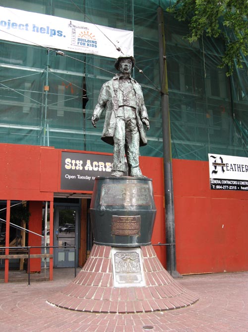 Gassy Jack Statue, Gastown, Downtown Eastside, Vancouver, BC, Canada