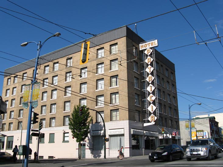 Hotel Patricia, 403 East Hastings Street, Downtown Eastside, Vancouver, BC, Canada