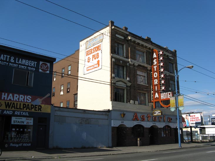 Astoria Hotel, 769 East Hastings Street, Downtown Eastside, Vancouver, BC, Canada