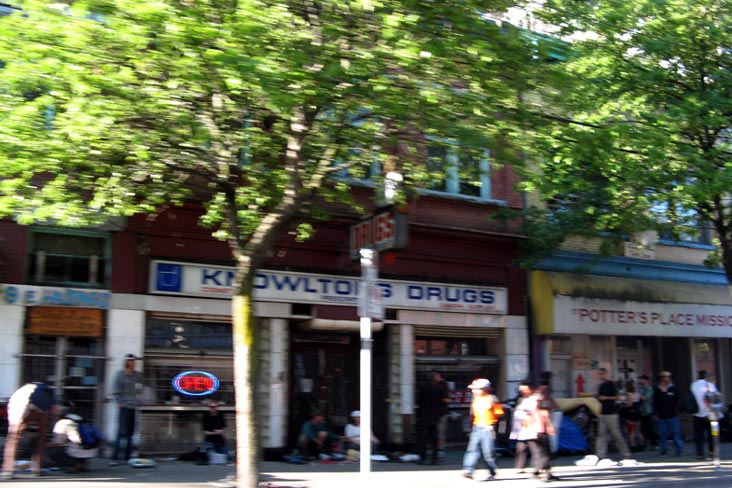 North Side of Hastings Street Bewteen Carrall and Columbia Streets, Downtown Eastside, Vancouver, BC, Canada