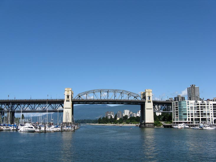 Burrard Street Bridge From Granville Island, Vancouver, BC, Canada
