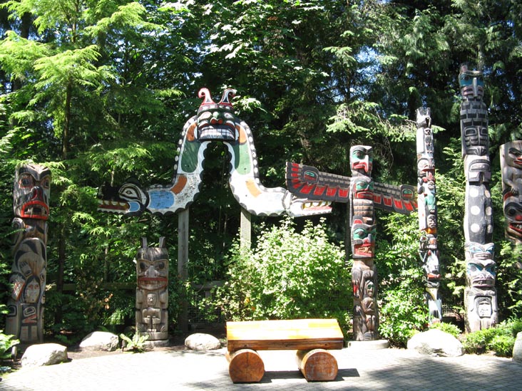 Totem Poles, Totem Park, Capilano Suspension Bridge, North Vancouver, BC, Canada