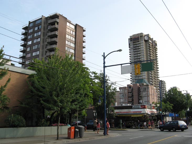 Denman Street and Barclay Street, SE Corner, West End, Vancouver, BC, Canada