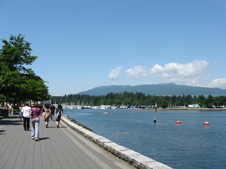 View Towards Coal Harbour From Harbour Green Park, West End, Vancouver, BC, Canada