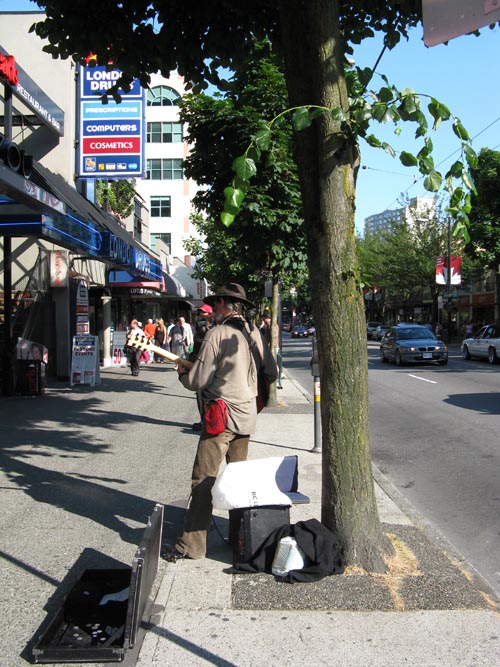North Side of Robson Street Between Bute and Thurlow Streets, West End, Vancouver, BC, Canada