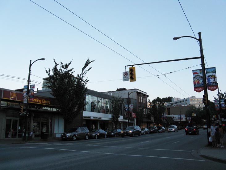 Looking South Down Granville Street From West 13th Avenue, West Side, Vancouver, BC, Canada