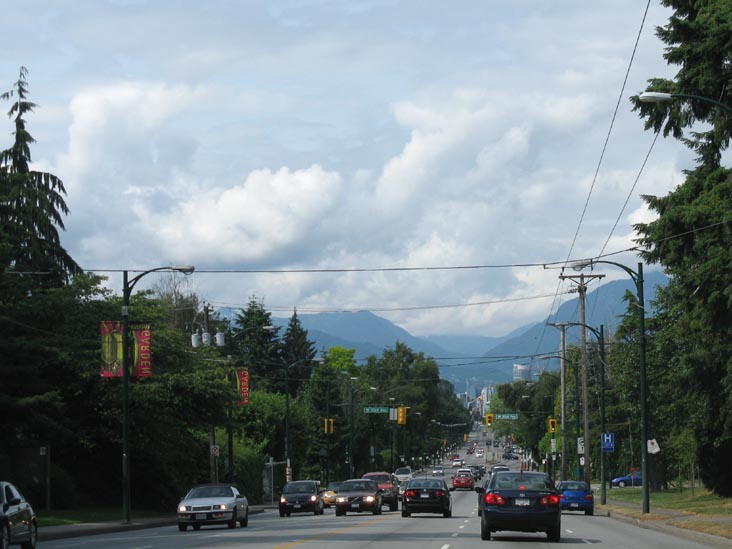 Looking North From Oak Street Near 33rd Avenue, West Side, Vancouver, BC, Canada