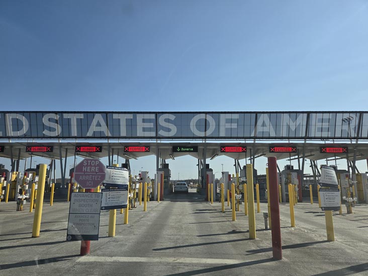 Champlain–St. Bernard de Lacolle Border Crossing Between New York and Qu&eacute;bec, Canada, April 8, 2026