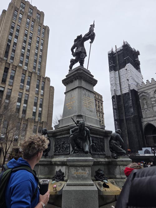 Maisonneuve Monument, Place d'Armes, Montréal, Canada, April 5, 2026