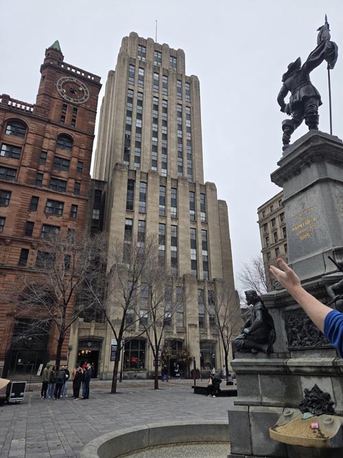 Maisonneuve Monument, Place d'Armes, Montr&eacute;al, Canada, April 5, 2026