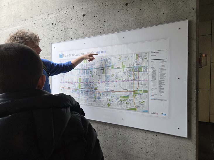 Map, R&Eacute;SO/Montreal Underground, Montr&eacute;al, Canada, April 5, 2026