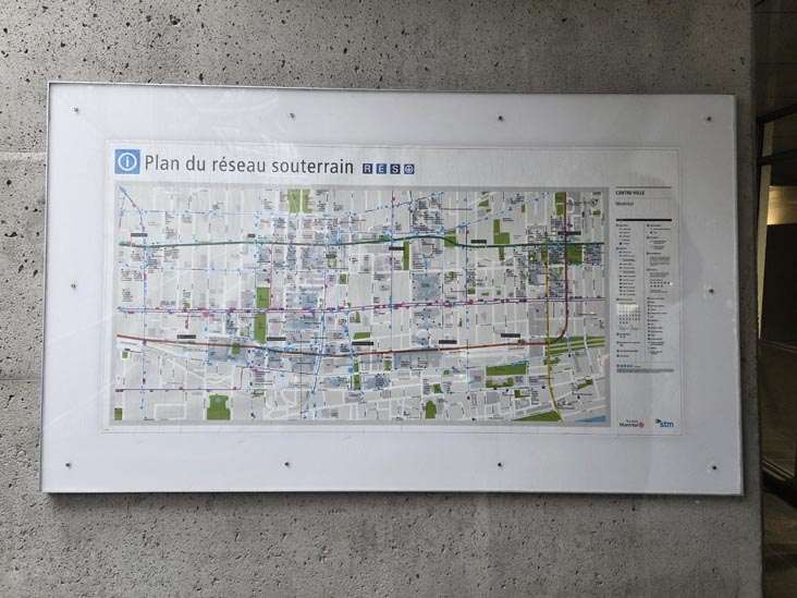 Map, R&Eacute;SO/Montreal Underground, Montr&eacute;al, Canada, April 5, 2026