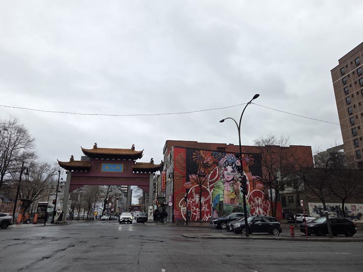 Boulevard Saint-Laurent at Boulevard René-Lévesque, Montréal, Canada, April 5, 2026