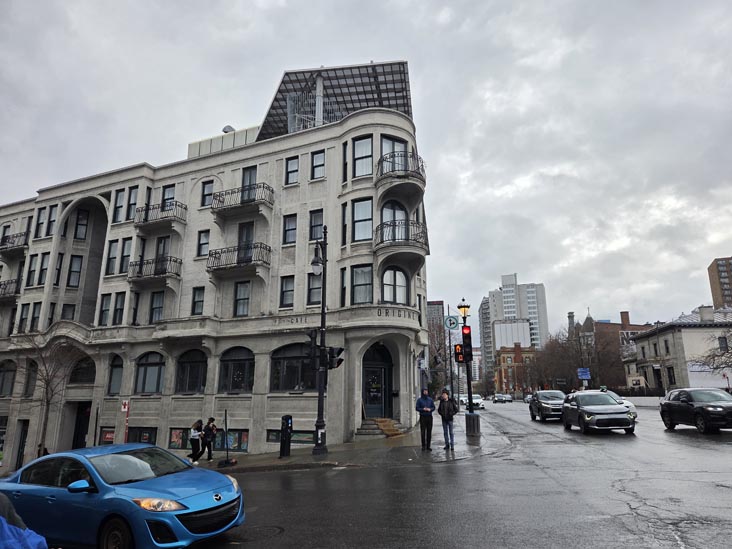 Boulevard Saint-Laurent at Rue Sherbrooke, Montr&eacute;al, Canada, April 5, 2026