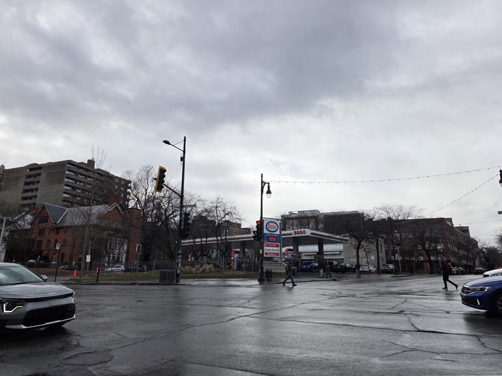 Boulevard Saint-Laurent at Rue Sherbrooke, Montr&eacute;al, Canada, April 5, 2026