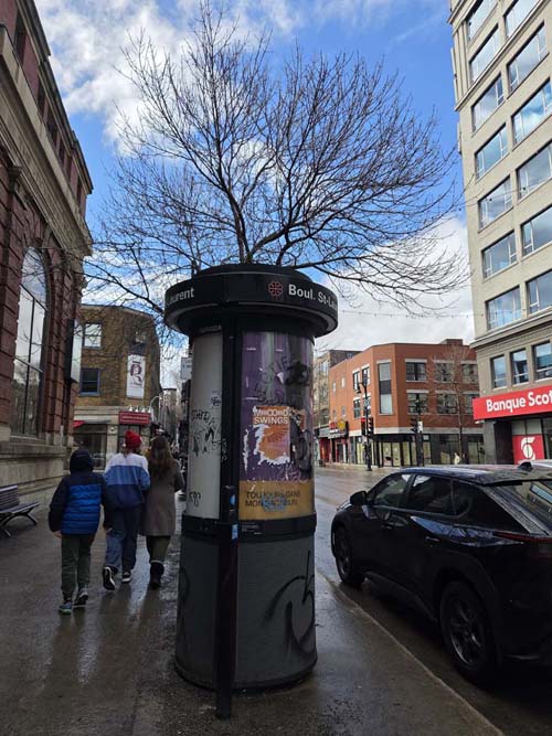 Boulevard Saint-Laurent Near Prince Arthur Street, Montr&eacute;al, Canada, April 5, 2026