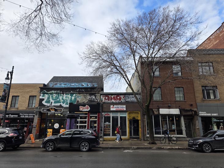 Boulevard Saint-Laurent Between Rue Guilbault and Rue Prince-Arthur Est, Montr&eacute;al, Canada, April 5, 2026
