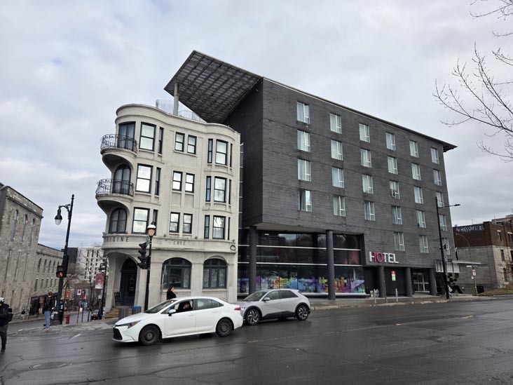 Boulevard Saint-Laurent at Rue Sherbrooke, Montr&eacute;al, Canada, April 5, 2026