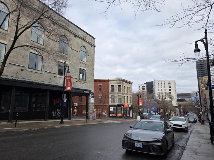 Boulevard Saint-Laurent at Rue Saint-Norbert, Montr&eacute;al, Canada, April 5, 2026