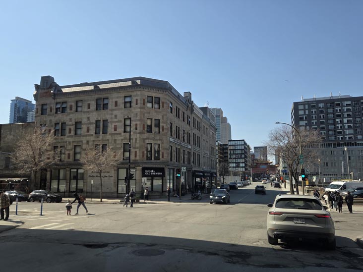 Boulevard Saint-Laurent at Rue Saint-Antoine, Montr&eacute;al, Canada, April 8, 2026