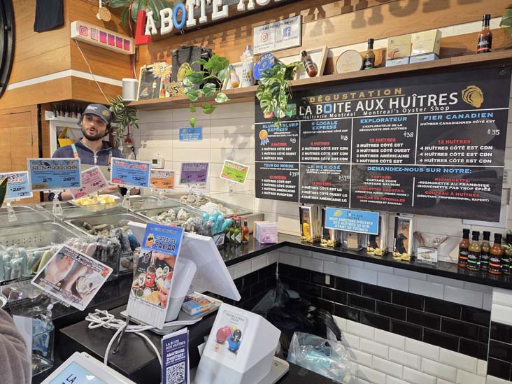La Boîte aux Huîtres, Marché Jean-Talon, Montréal, Canada, April 6, 2026