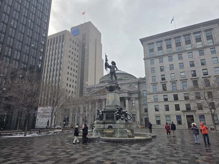 Maisonneuve Monument, Place d'Armes, Montr&eacute;al, Canada, April 7, 2026