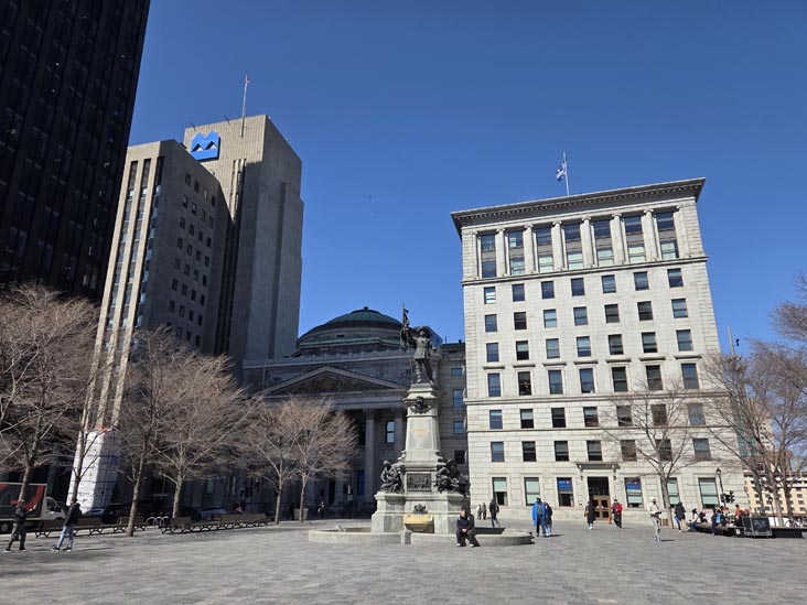 Maisonneuve Monument, Place d'Armes, Montr&eacute;al, Canada, April 8, 2026