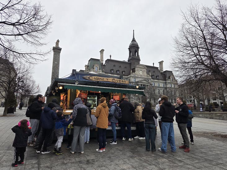 Cabane à Sucre, Place Jacques-Cartier, Montréal, Canada, April 4, 2026