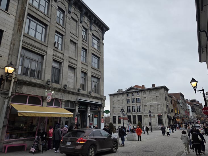 Rue Saint-Paul Est at Place Jacques-Cartier, Montr&eacute;al, Canada, April 4, 2026