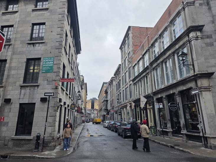 Rue Saint-Paul Ouest at Rue Saint-Fran&ccedil;ois-Xavier, Montr&eacute;al, Canada, April 7, 2026