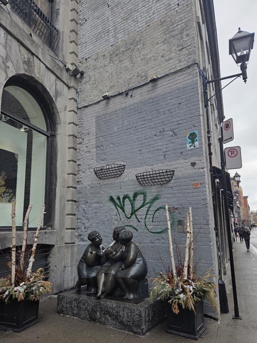 Les Chuchoteuses, Rue Saint-Paul Ouest at Rue Marie-Morin, Montr&eacute;al, Canada, April 7, 2026
