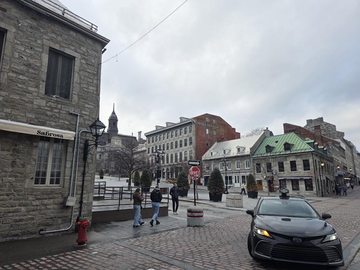 Rue Saint-Paul Est at Place Jacques-Cartier, Montréal, Canada, April 7, 2026
