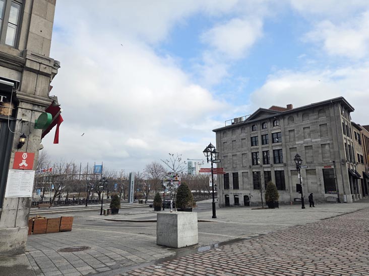 Rue Saint-Paul Est at Place Jacques-Cartier, Montr&eacute;al, Canada, April 7, 2026